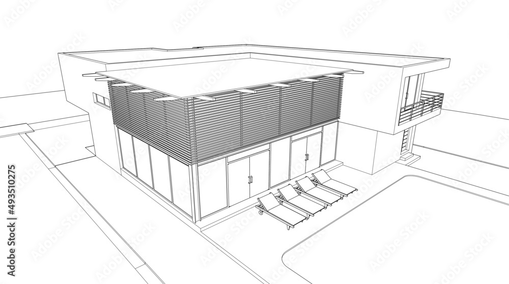 sketch of house sketch of house