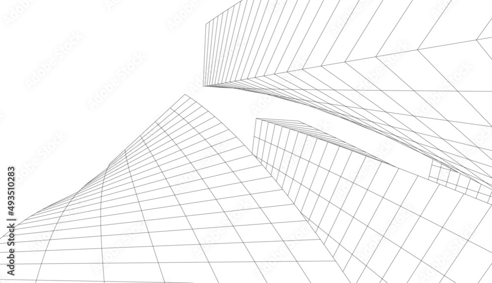 abstract modern building abstract modern building