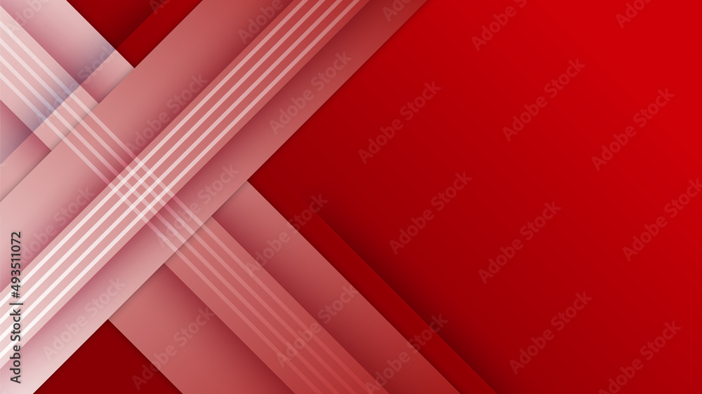 Abstract red banner background