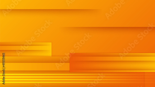 Abstract orange and yellow banner background