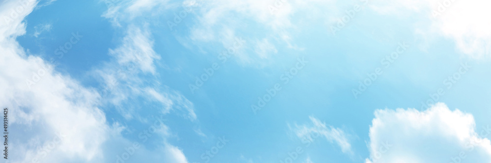 Blue sky with white cloud. The summer heaven is colorful clearing day Good weather and beautiful nature in the morning. Blue sky with white cloud. The summer heaven is colorful clearing day Good weather and beautiful nature in the morning.