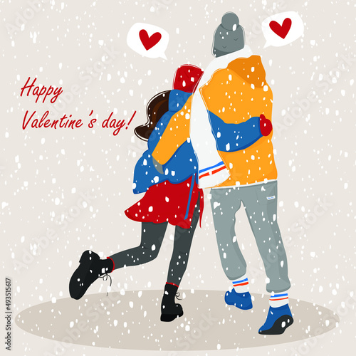 Vector illustration Happy valentines day