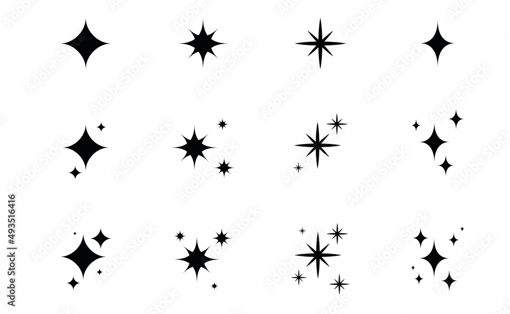 Stars set of vector illustration Stars set of vector illustration
