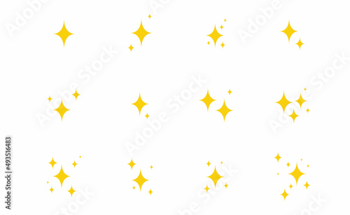 Stars set of vector illustration