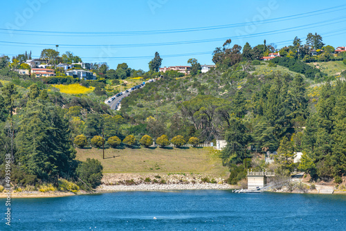 Hollywood Lake shoreline