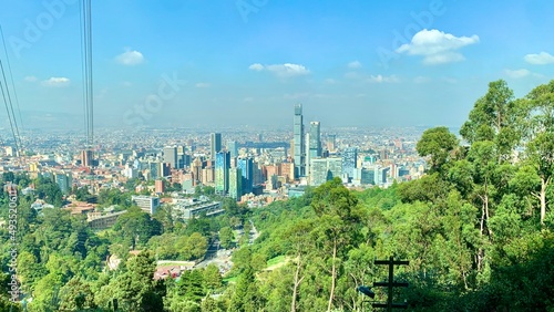 Obraz na płótnie view of the city of bogotá from monserrate w salonie