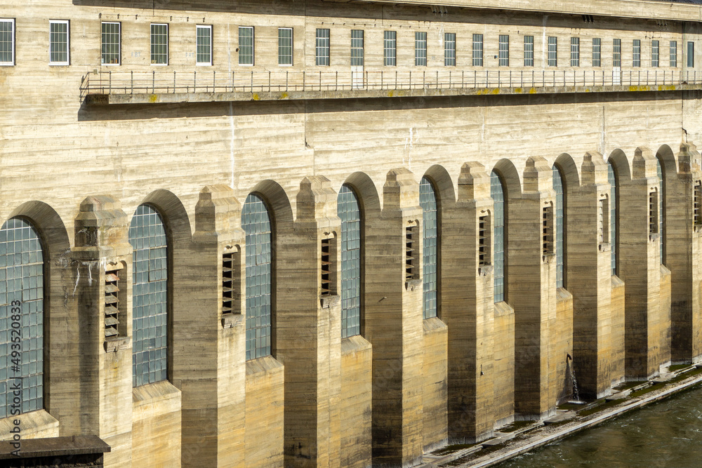 Solbergfoss Hydroelectric Power Station in Norway.