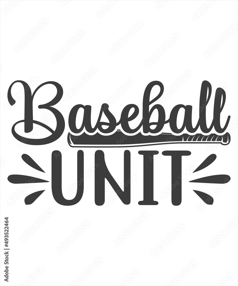 Fototapeta premium baseball unit SVG T-Shirt Design.