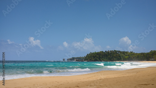 Beach in Dominican Republic in playa grande