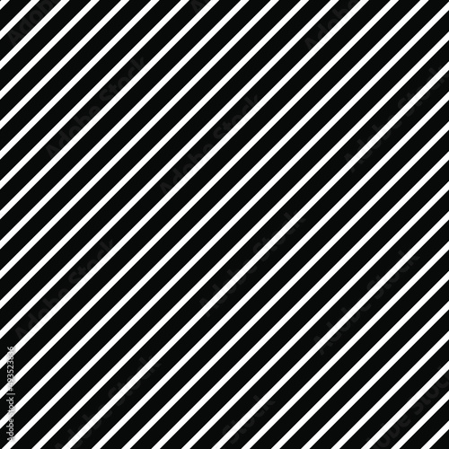 Black and white seamless diagonal striped pattern.
