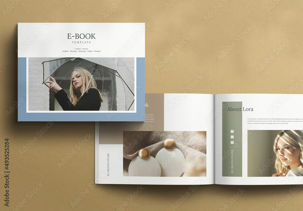 ebook Layout Brochure Stock Template | Adobe Stock
