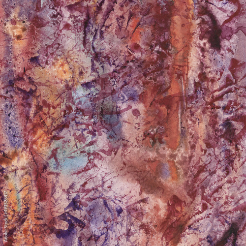 Watercolor abstract background with stains and stains for decoration.