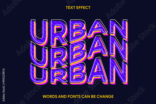 modern stylish text effect