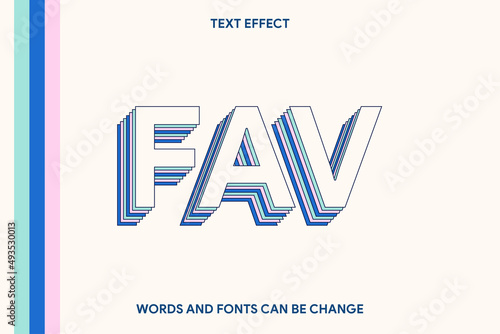 modern stylish text effect