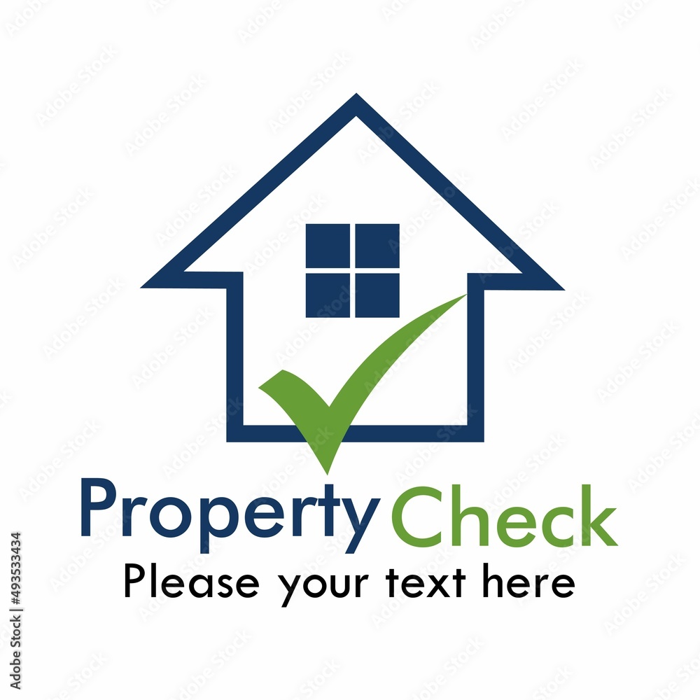 Property check or Check home logo template illustration Property check or Check home logo template illustration