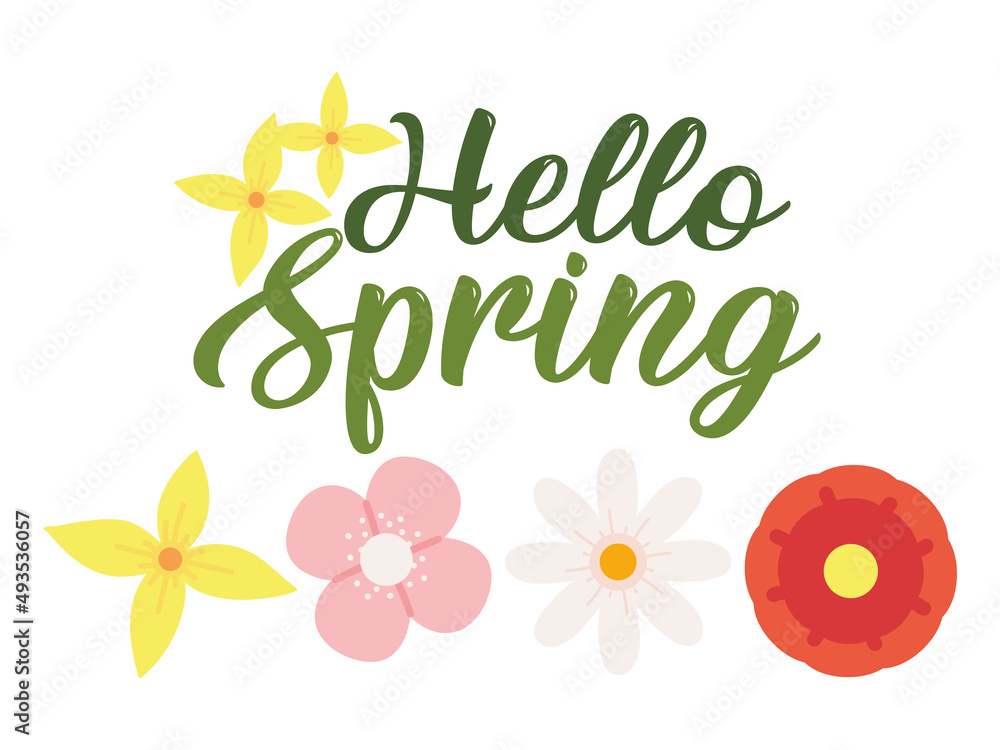 Obraz premium hello spring season