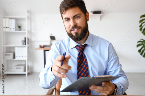 Handsome young businessman ...