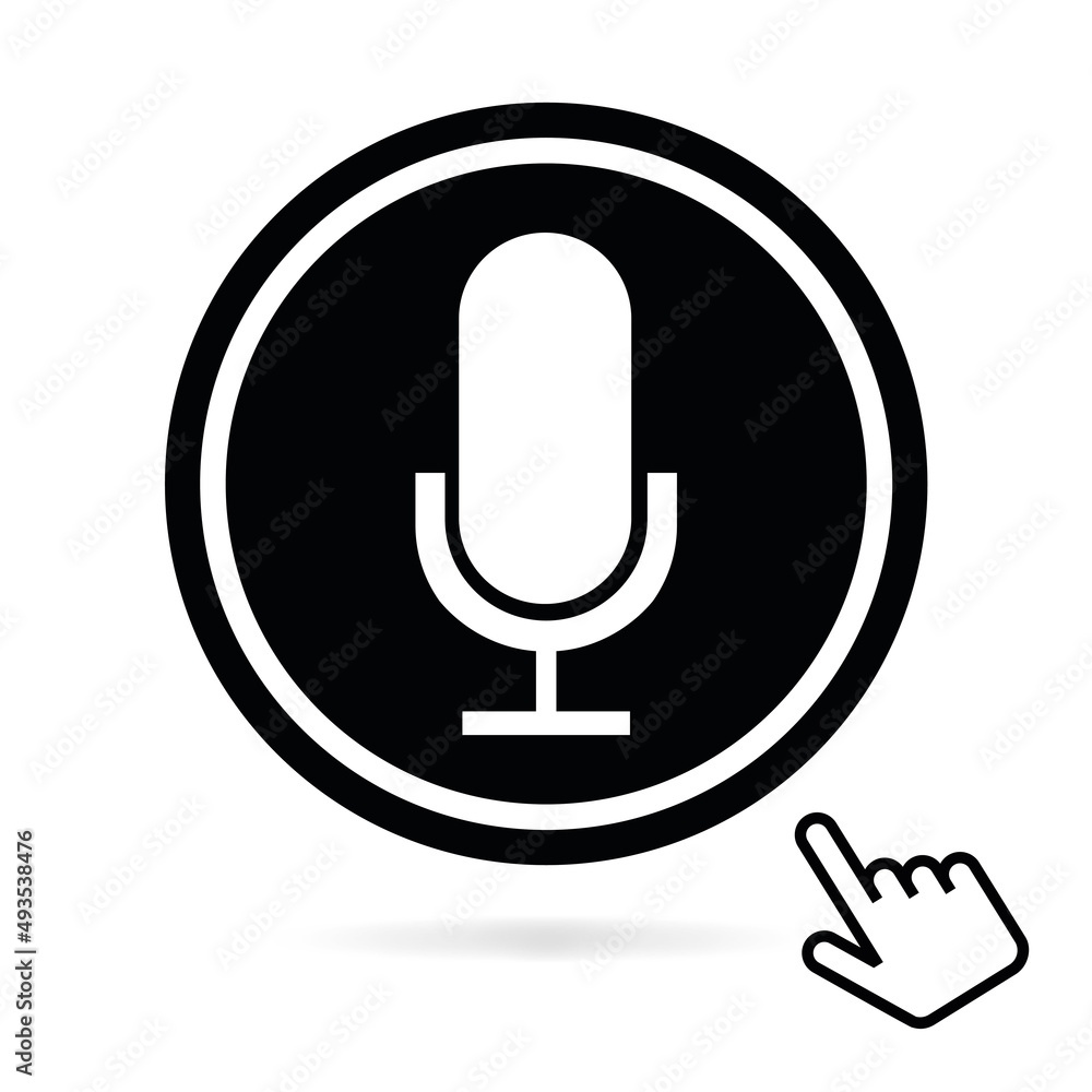 Logo microphone. Logo microphone.