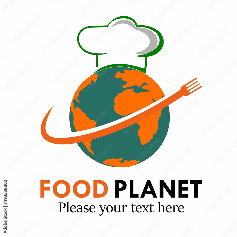 Food planet logo design template illsutration. suitable for your business restaurant Food planet logo design template illsutration. suitable for your business restaurant
