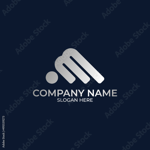 O and M Letter Logo Design Vector