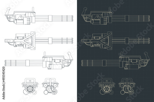 Minigun blueprints