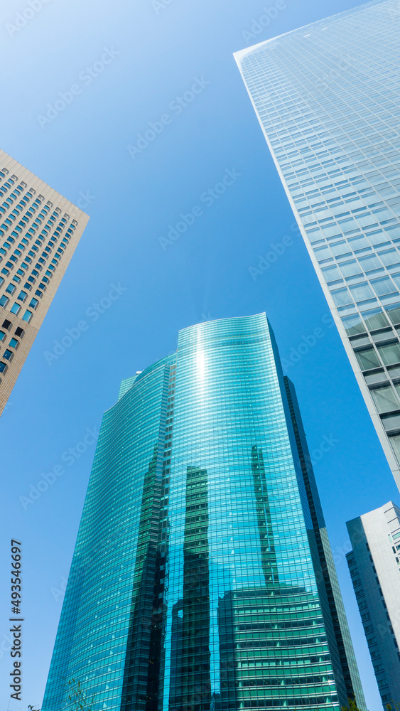 Scenery of a high-rise office building fitted with glass_44 Scenery of a high-rise office building fitted with glass_44