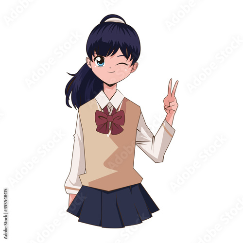 gorgeous anime girl