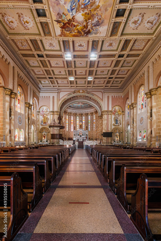 interior da igreja matriz de Itajaí SC 