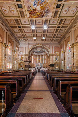 interior da igreja matriz de Itaja   SC 