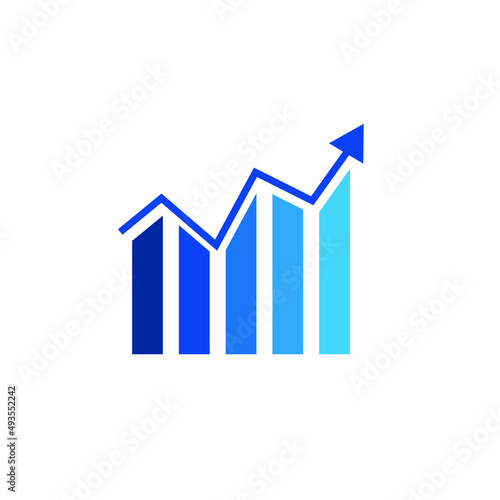 profit increase table icon illustration design vector