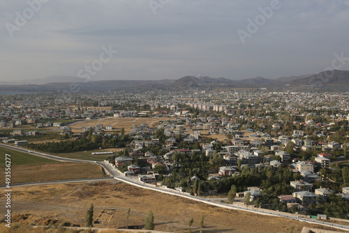 City of Van panorama from Van Castle in Eastern Anatolia, Turkey. City of Van has a long history as a major urban area.