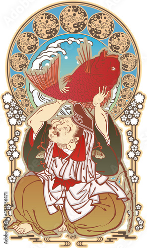 浮世絵　七福神　その19　和風ゴシックバージョン	

