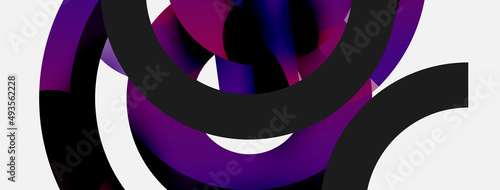Circle abstract background. Vector illustration for wallpaper banner background card or landing page