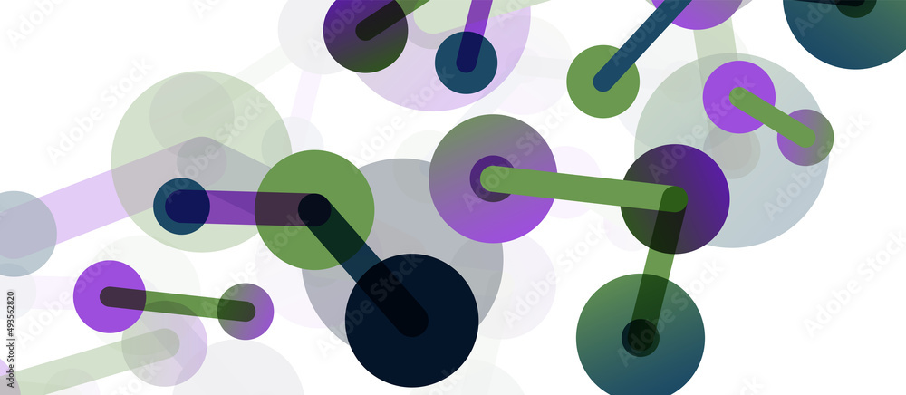 Line points connections geometric abstract background. Circles connected by lines. Trendy techno business template for wallpaper, banner, background or landing Line points connections geometric abstract background. Circles connected by lines. Trendy techno business template for wallpaper, banner, background or landing