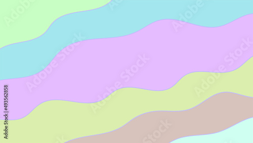 WAVE AND CURVE PASTEL COLORFUL VECTOR ILLUSTRATOR BACKGROUND