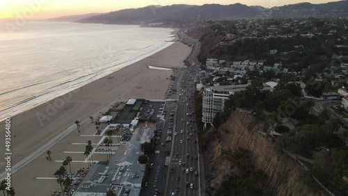 Santa Monica California Los Angeles Drone Aerial Footage 4K
