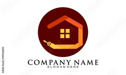 House repaint symbol icon logo