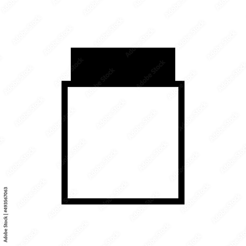 Graphic flat erase icon for your design and website Graphic flat erase icon for your design and website