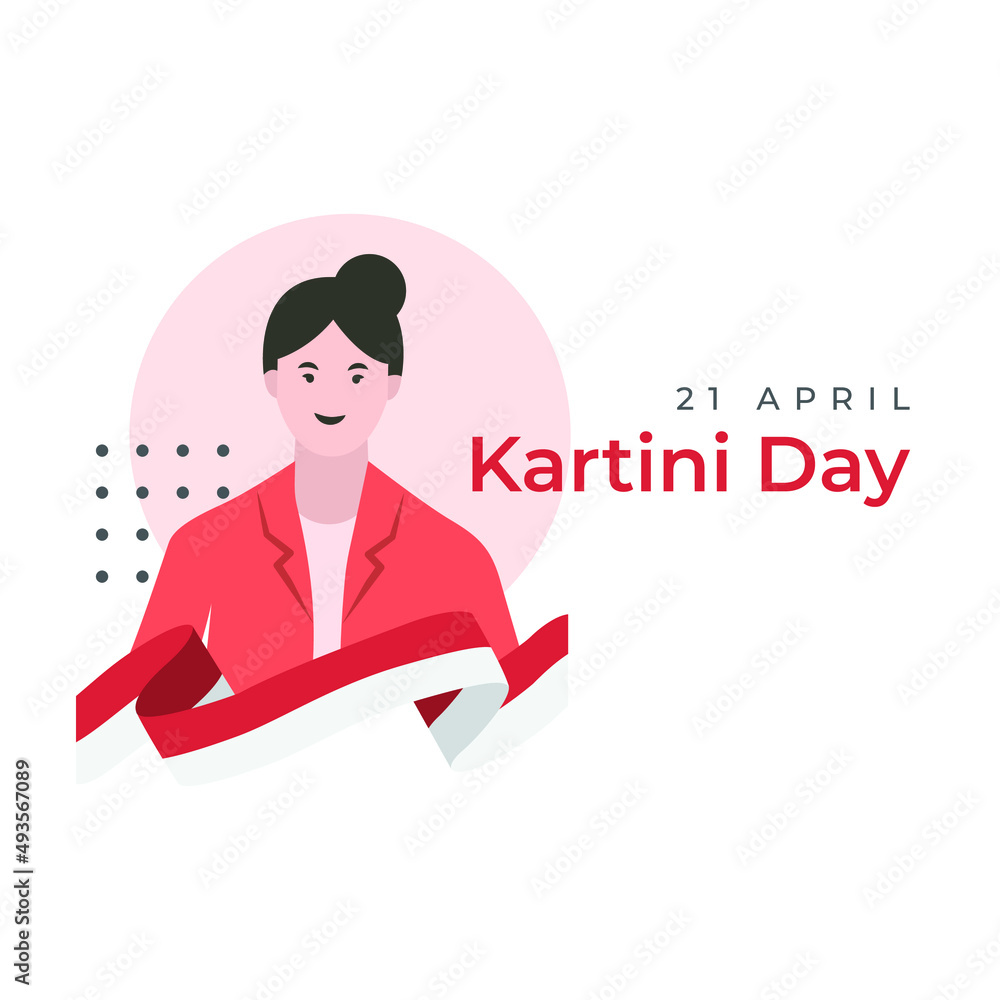 Indonesian woman hero. Kartini day banner template. Indonesian woman hero. Kartini day banner template.