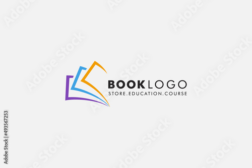 Book Logo Education Flat Vector minimal logo Design Free Download Book Logo Education Flat Vector minimal logo Design - GFXLoad