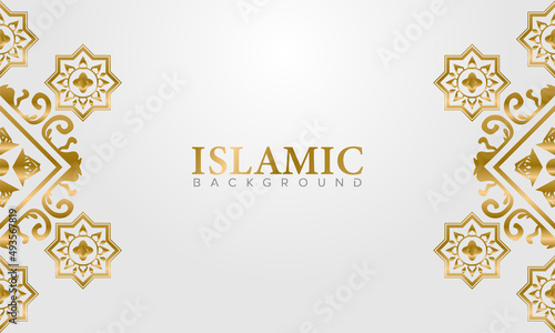Simple islamic cover design template background