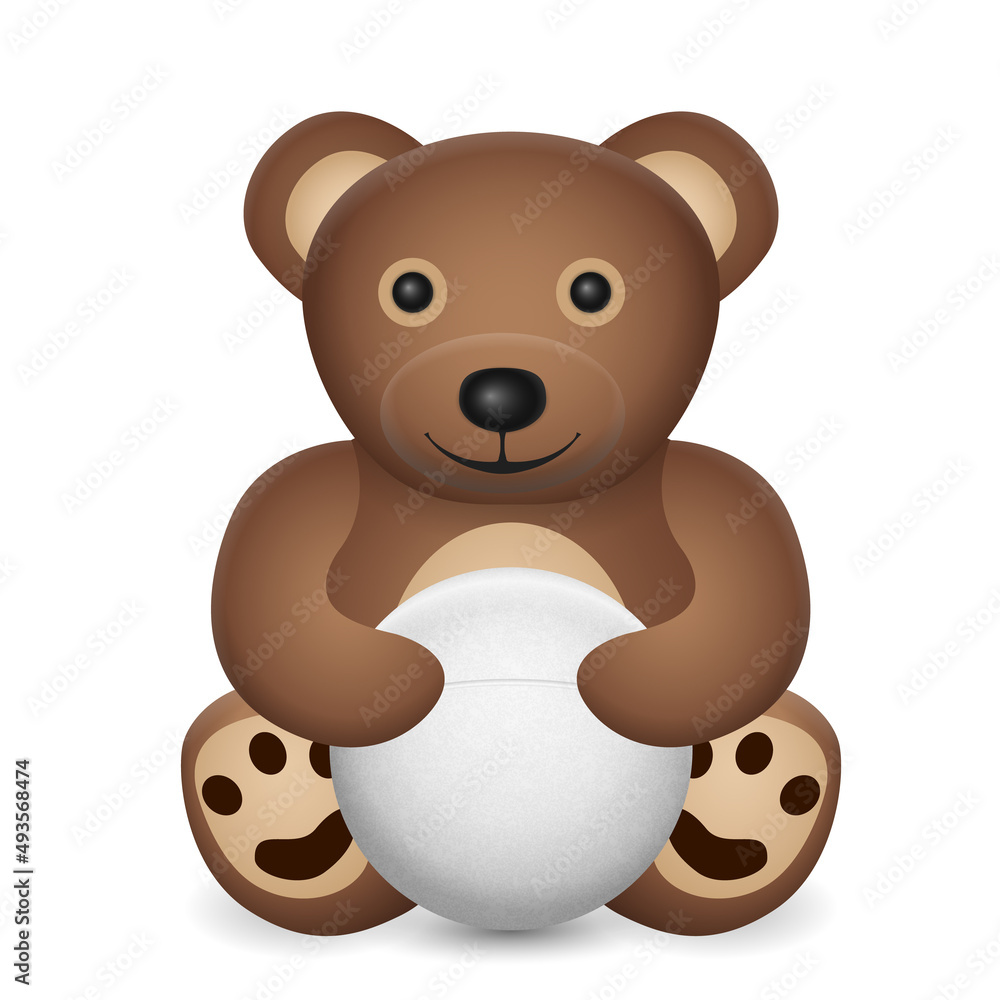 Teddy bear with lacrosse ball Teddy bear with lacrosse ball