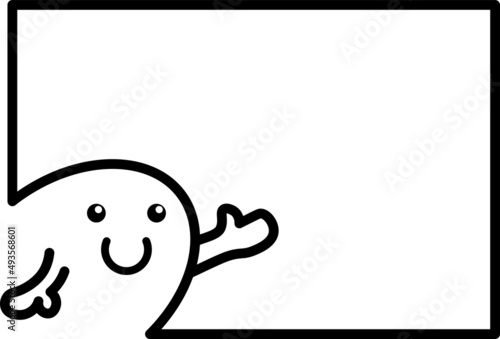 レイアウト モノクロ コマ割り 了解ポーズ キャラクター