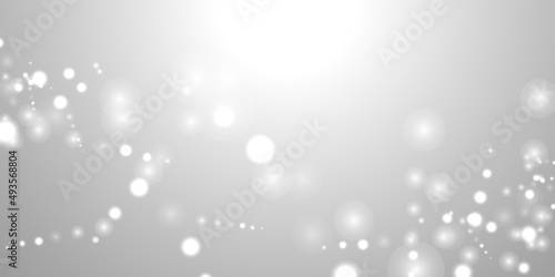 silver background bokeh bling snow flake confetti
