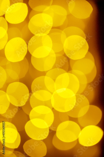 abstract blurred red and yellow bokeh for background.