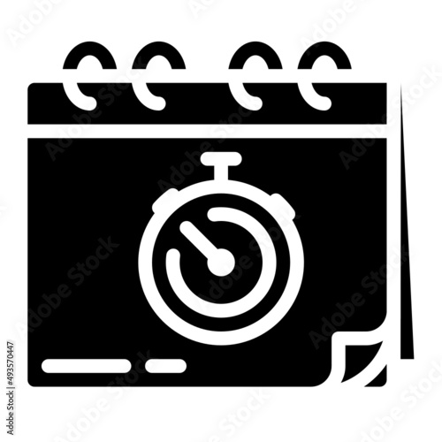 stop glyph icon