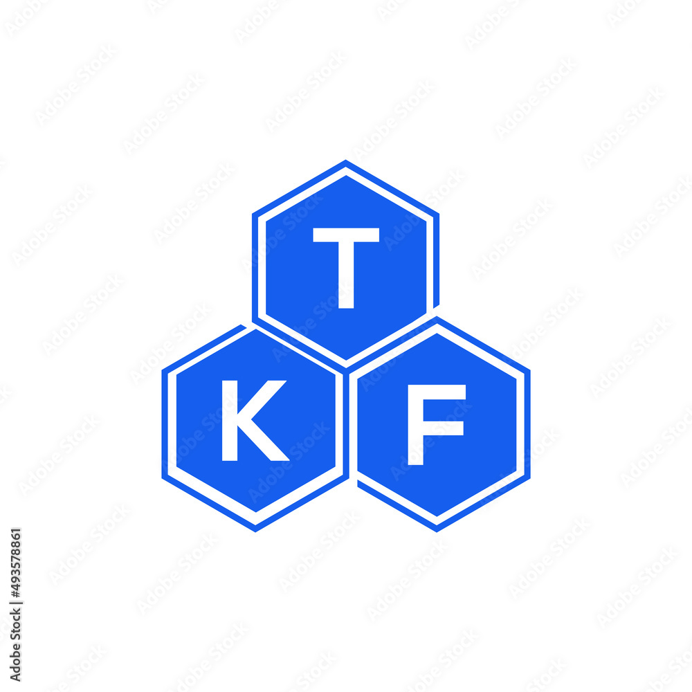 TKF letter logo design on White background. TKF creative initials letter logo concept. TKF letter design. TKF letter logo design on White background. TKF creative initials letter logo concept. TKF letter design.