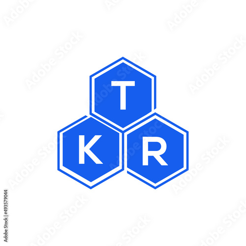 TKR letter logo design on White background. TKR creative initials letter logo concept. TKR letter design. 