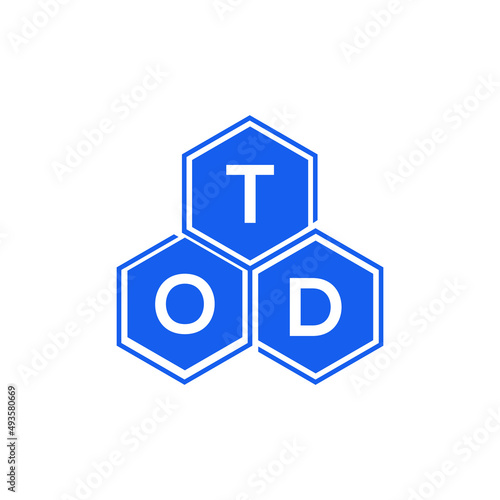 TOD letter logo design on White background. TOD creative initials letter logo concept. TOD letter design. 