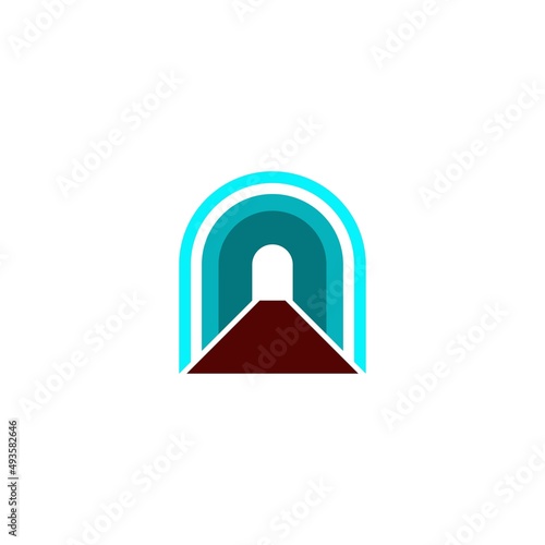 tunnel icon vector design templates